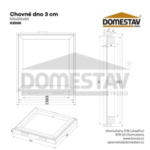 Chovné dno - 3cm