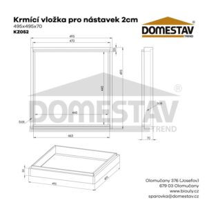 Česnová vložka do dna - 2cm zateplení