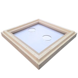 Krmící víko Plexi 2 otvory - 3cm